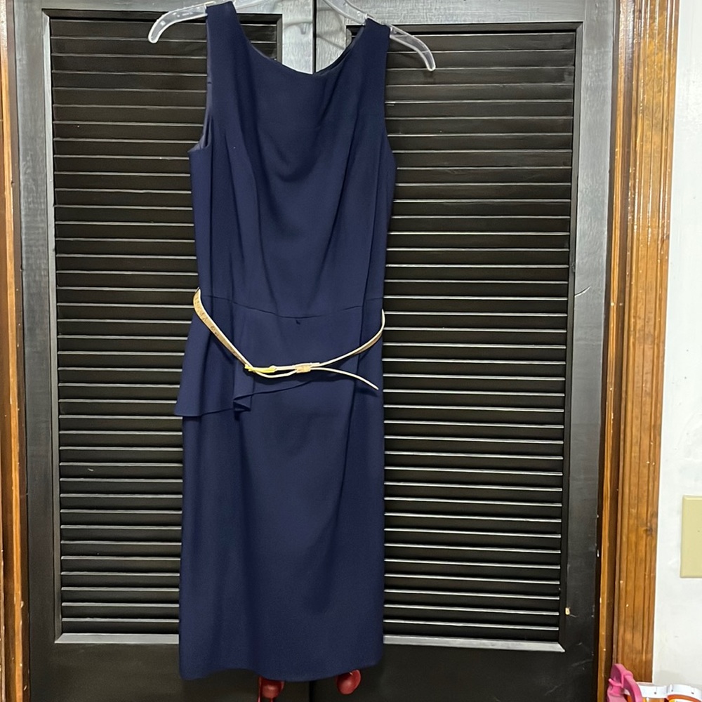 Antionio Melani navy dress with belt